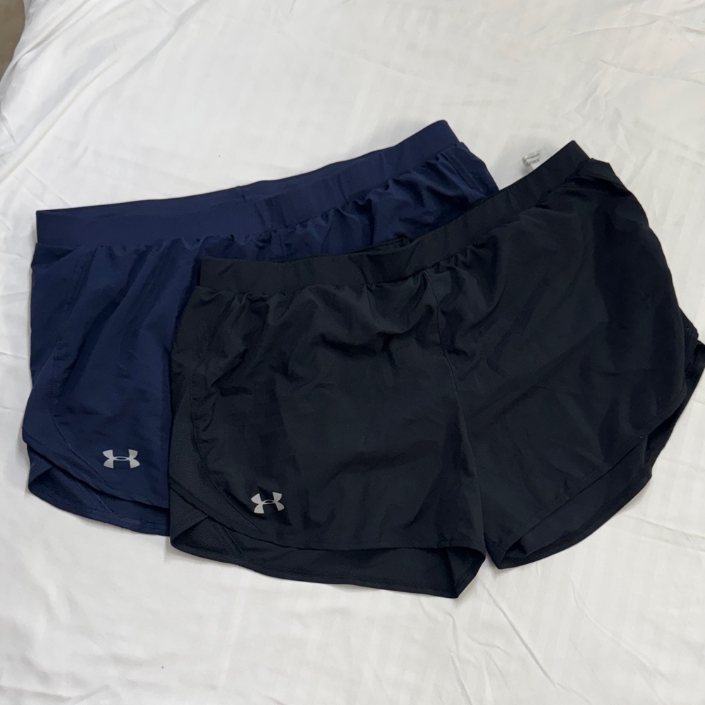 Under Armour Women's Athletic Shorts in Black and Navy TWO PACK!
